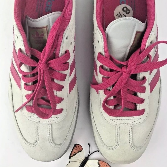 ✨Sold✨Adidas Samba Women’s Grey Pink Sz 8.5 - Picture 2 of 6